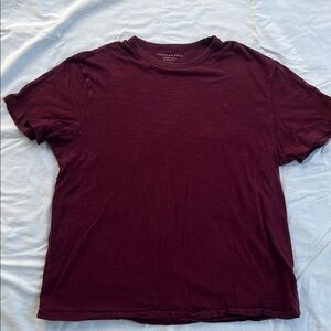 American Eagle Outfitters Deep Burgundy Tee